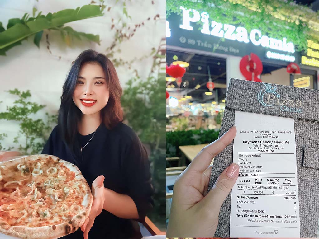 Review Pizza Camia Phú Quốc